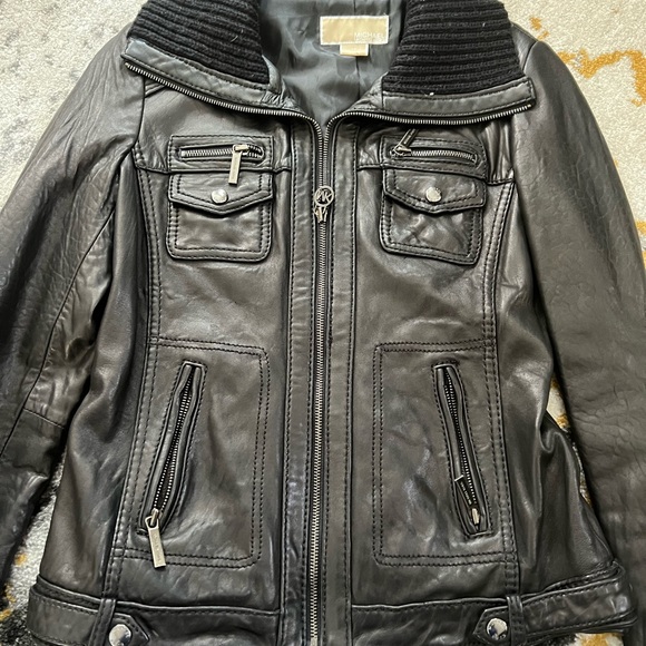 Michael Kors leather jacket - Picture 2 of 10